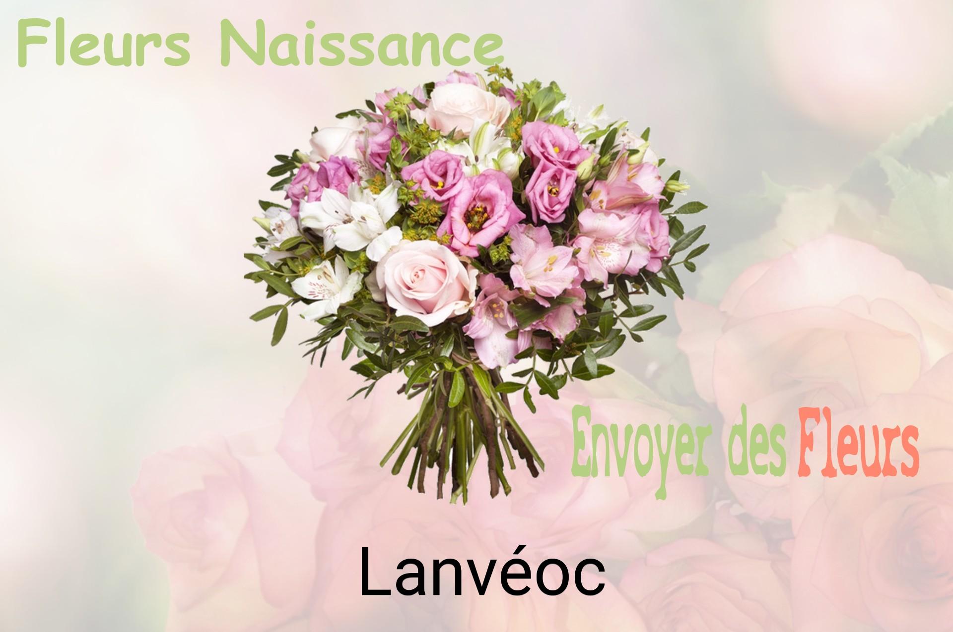 Bouquet de fleurs de naissance livré à Lanvéoc